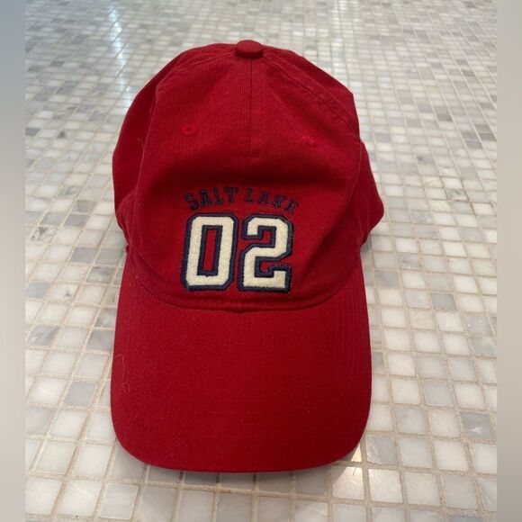 Salt Lake City 2002 Olympics Red Baseball Hat - Picture 1 of 9